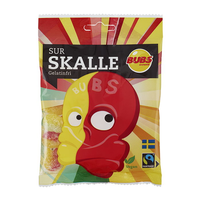 BUBS Mini Sour Skulls 90g