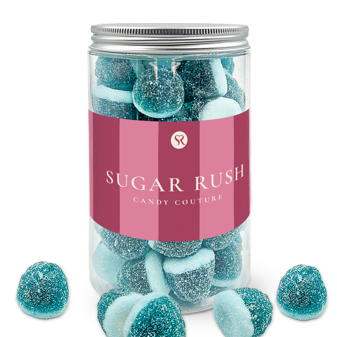Jelly Filled Sour Blueberries Candy Jar