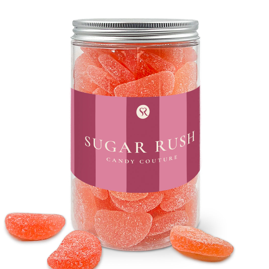 Sour Pink Watermelon Slices Candy Jar