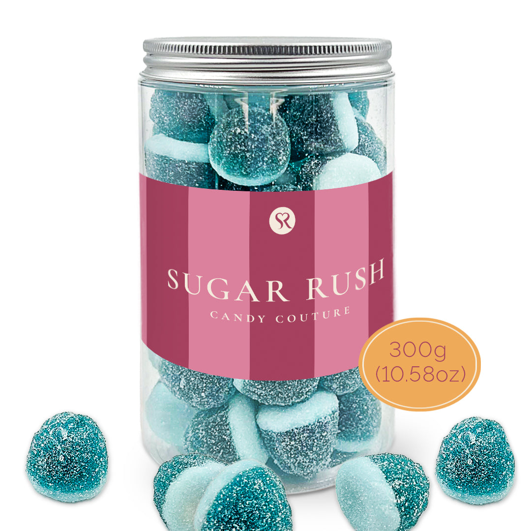 Jelly Filled Sour Blueberries Candy Jar