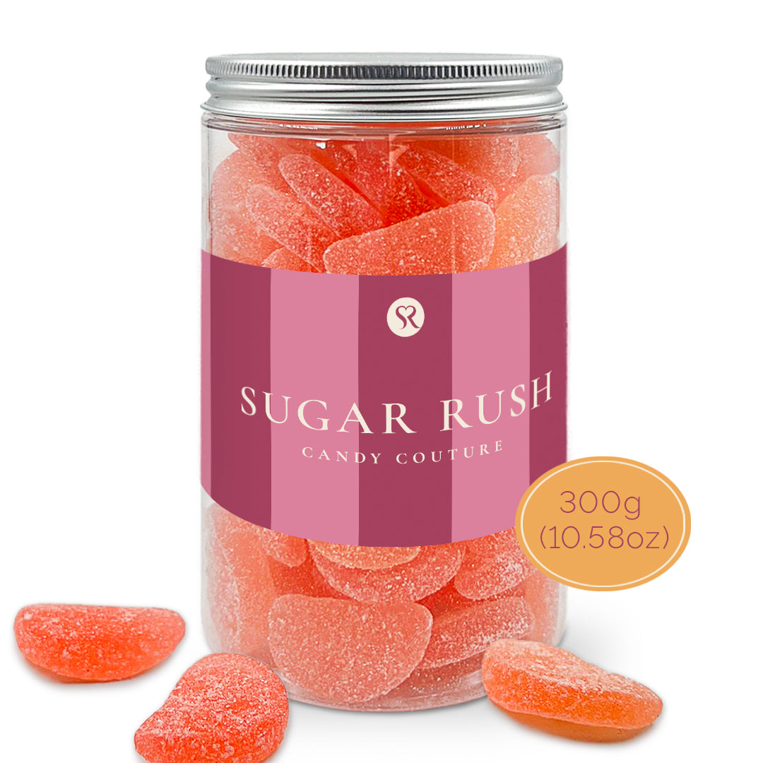 Sour Pink Watermelon Slices Candy Jar